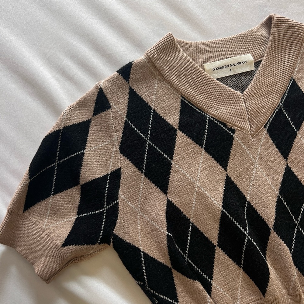 Goodnight Macaroon Argyle Patterned Set - image 4